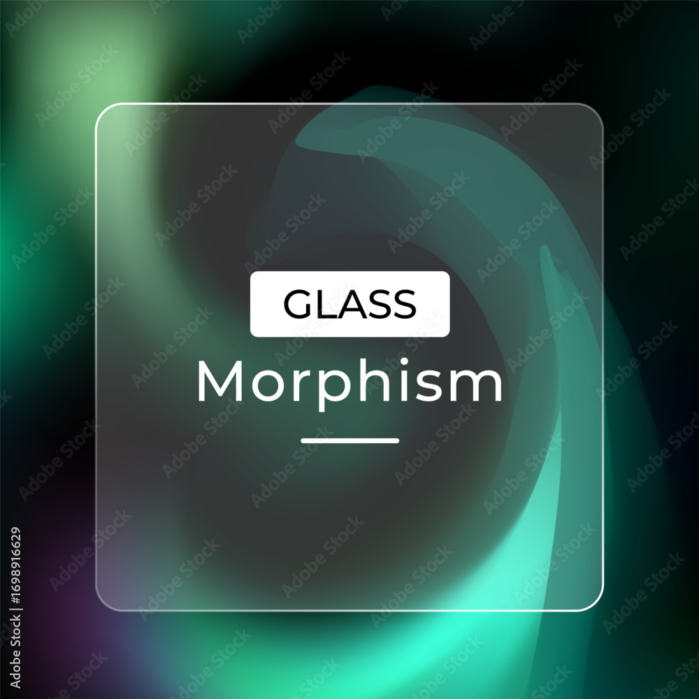 Poster glass morphism neumorphism ui ux design frosted glass effect background abstract blur modern trendy 