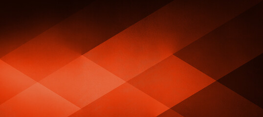 Obraz premium Geometric abstract composition with overlapping translucent shapes and a soft textured surface. Warm tones flow from dark brown to bright and light pastel orange. A sense of depth and smooth motion. 