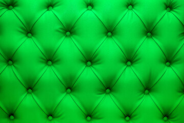 Green natural leather sofa upholstery texture background
