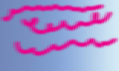 Vibrant pink wavy lines abstract design with soft gradient background