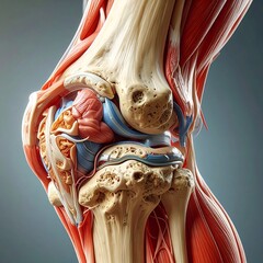 Detailed anatomical knee