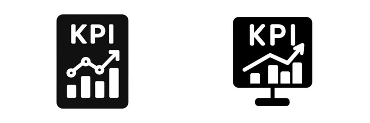 Visual representations of KPI metrics illustrating statistical growth and performance analysis in business settings
