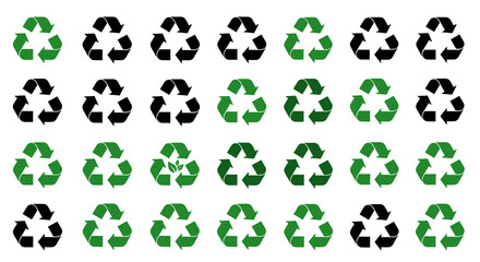 Recycling symbol collection
