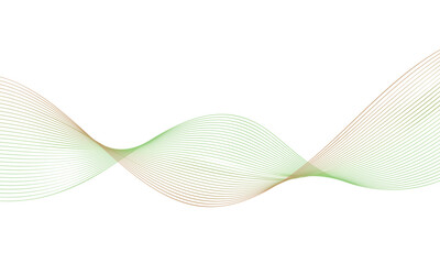 Abstract wavy blue and green lines create a dynamic and colorful fluid motion background design