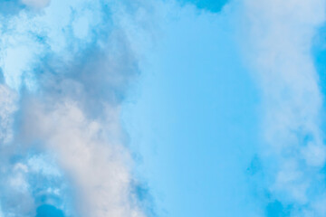 Blue day sky light white clouds natural cloud background