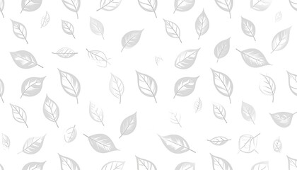 Light gray leaf pattern on white background