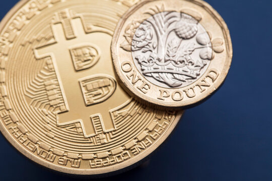 Bitcoin crypto currency value against the Great British pound sterling - Powered by Adobe