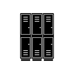 locker icon, simple flat style, vector illustration, symbol, design logo template pictogram, for ui or ux isolated on white for mobile app, editable