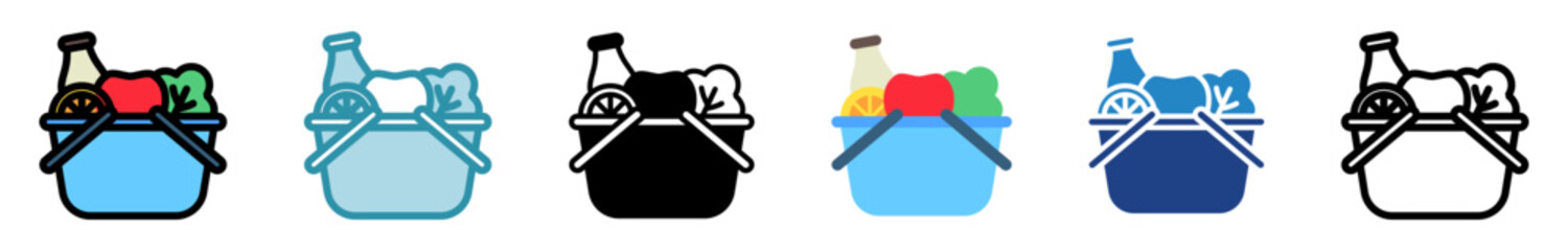 Grocery Icon Relate To Commerce, Shopping And Mall, Use For Modern Concept, Ui, Ux Web And App Development.