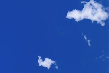 Bright clear blue sky afternoon clouds background weather atmosphere nature
