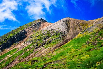 Fototapeta premium 北アルプスの乗鞍岳の剣ヶ峰