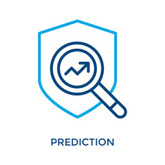 Prediction Icon Outline Color Style. Vector Illustration For Graphic Design