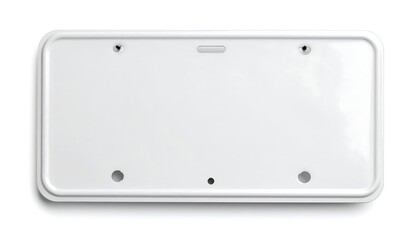 Blank white license plate (1)