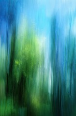 Abstract Impression of Trees and Sky