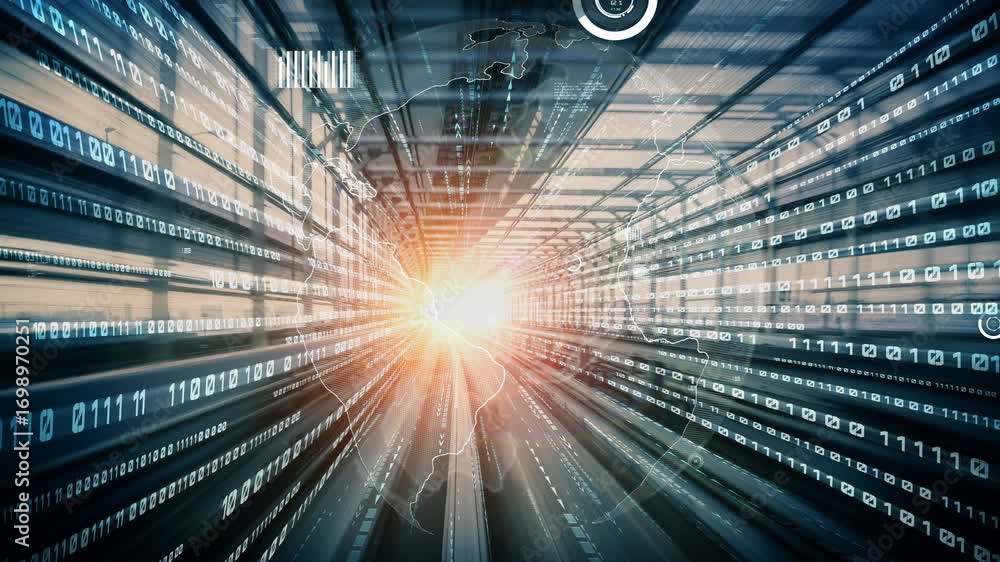 Poster business data analytic with tacit intelligent software making marketing strategy . concept of smart 