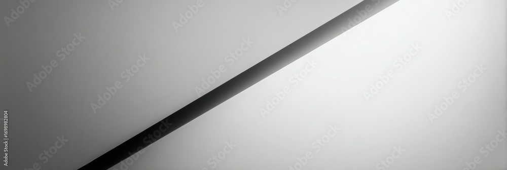 Aufkleber minimalist black and white diagonal line against a soft gray background highlighting simplicity and 