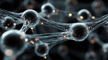 Interconnected Neural Network Concept Visualizing Communication and Connection