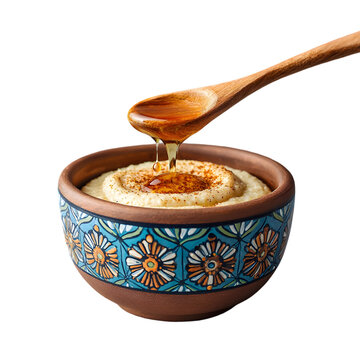 spoonful of creamy, buttery niter kibbeh clarified spiced butter