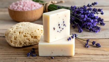 Lavender soaps and bath salts