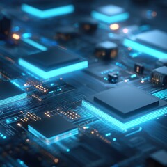 Abstract circuit board technology design