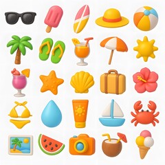 25 Summer Season Icon Pack