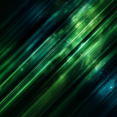 Naklejka premium Emerald Green Diagonal Gradient with Light Rays