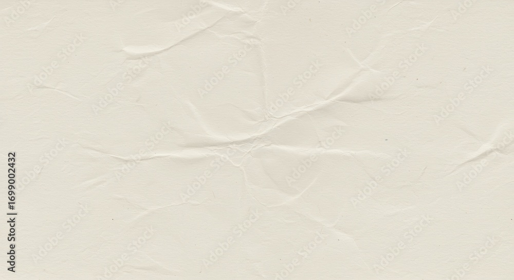 Aufkleber the creamy beige paper background shows a subtle texture with wrinkles and creases creating an abstr