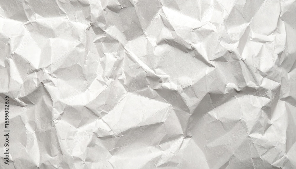 Aufkleber the abstract texture of crumpled white paper creates a rough and irregular surface, showcasing a dyn