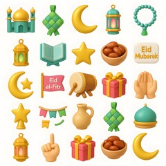 25 Eid Fitr Icon Pack