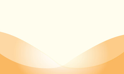 Vector illustration of an abstract orange and yellow gradient wave pattern on a soft background, perfect for artistic wallpaper or graphic design