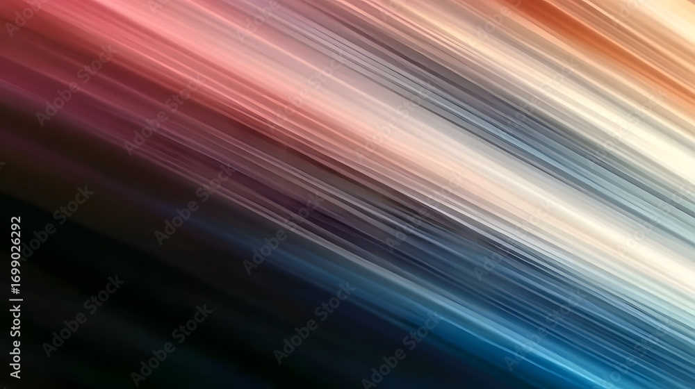 Poster diagonal lines of vibrant colors create a dynamic and energetic abstract design.