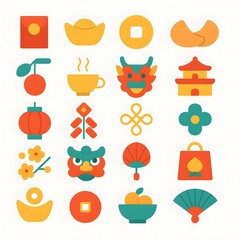 25 New Year Chinese Icon