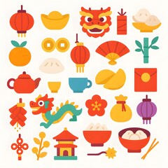 25 New Year Chinese Icon