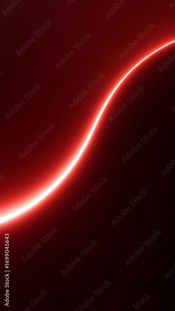 Aufkleber generative ai: crimson arc of luminescence emanating, a visual study.