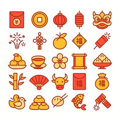 25 New Year Chinese Icon