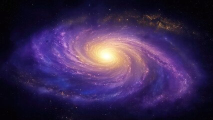 Spiral galaxy in deep space