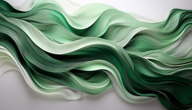 flujo organico abstracto en tonos verdes y grises