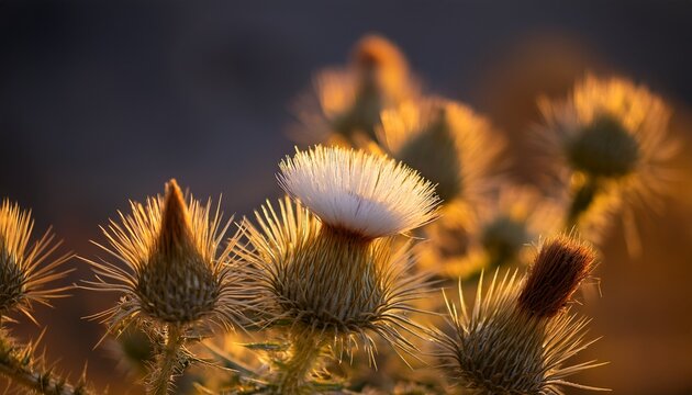 flora of gran canaria carlina salicifolia species of thistle found in macaronesia natural macro floral background