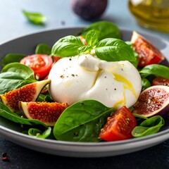 Burrata salad with figs and tomatoes (1)