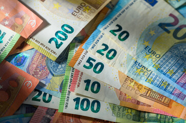 European Euro Notes Money Background