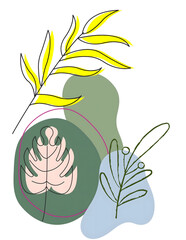 hand-drawn vector illustration of a plant