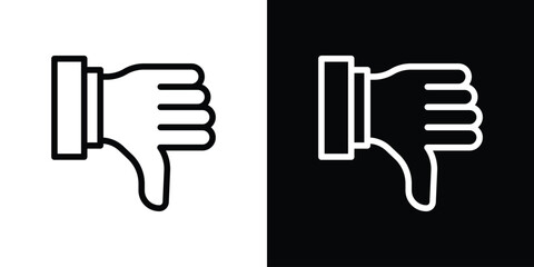 Thumbs down icon design elements. icons for app or web