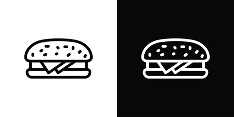 Sandwich icon design elements. icons for app or web