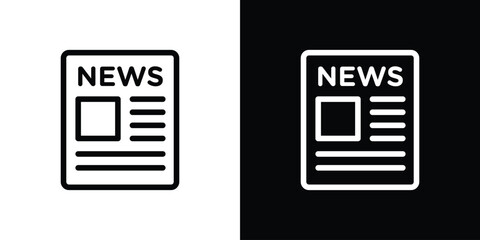 Newspaper icon design elements. icons for app or web