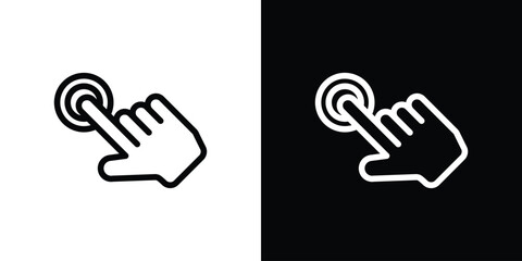Hand click icon design elements. icons for app or web