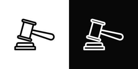 Gavel icon design elements. icons for app or web