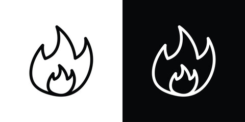 Fire icon design elements. icons for app or web