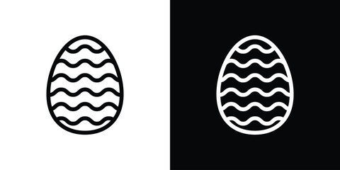 Easter egg icon design elements. icons for app or web