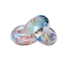 Intricate 3D render of a DNA double helix made of an abstract hexagonal mesh, symbolizing science and technology