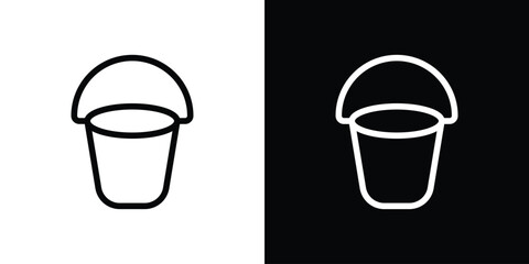 Bucket icon design elements. icons for app or web